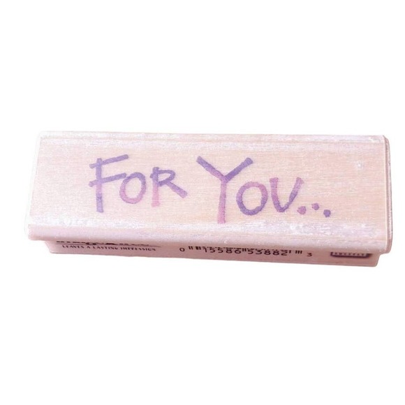 EK Success Image Tree Rubber Stamps - Script “For You” IT15A - Picture 1 of 9